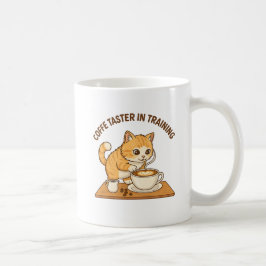 Söt kaffemugg: "Kaffesmakare under utbildning" Kat Kaffemugg