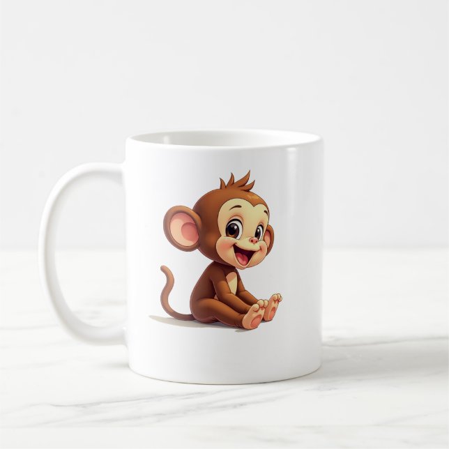 Söt kaffemugg med babyman (Vänster)