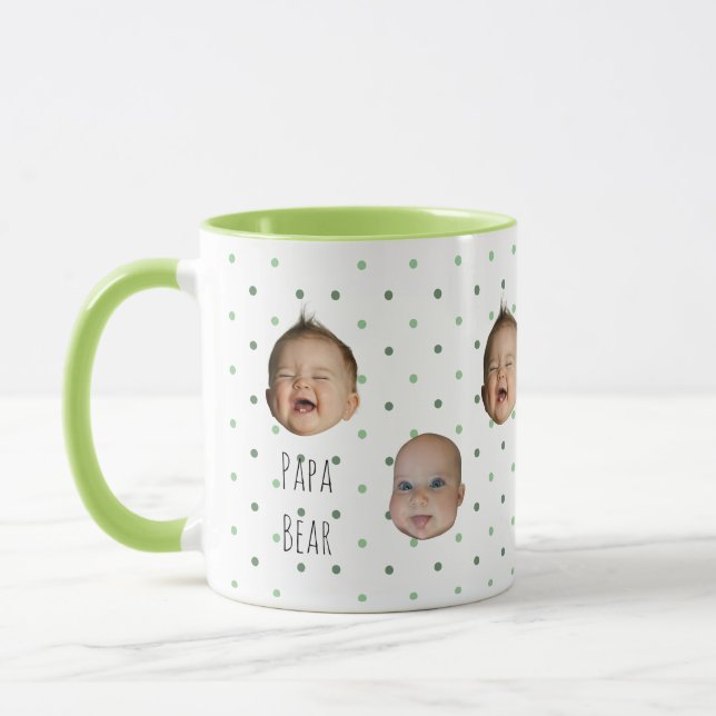 Söt kaffemugg med prickar till pappa (Vänster)