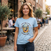 Söt kaffeskämttröja Latte utan dig