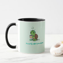 Söt kaffesköldpadda mugg