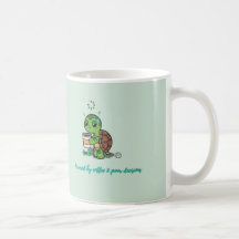 Söt kaffesköldpadds-mugg