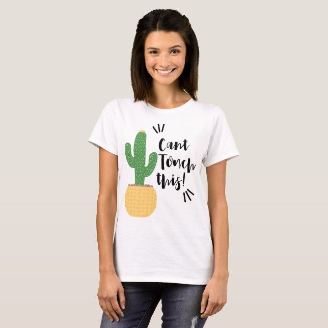 Söt Kaktus Citat  T Shirt (Hel framsida)