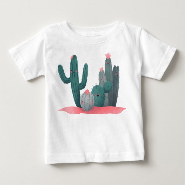 söt kaktus t shirt (Framsida)