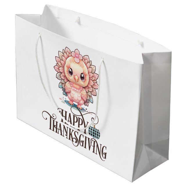Söt kalkon för Thanksgiving (Baksidan Vinklad)