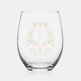 Söt Kam med Rosa Slingor | Monogram Bröllopsdusch
