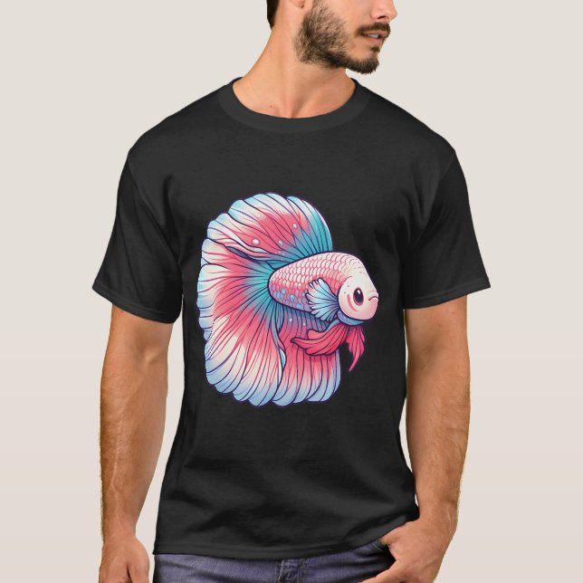Söt kampfisk t shirt (Framsida)