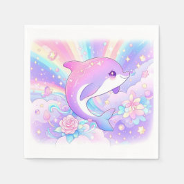 Söt, kandrad barnskötare pappersservett