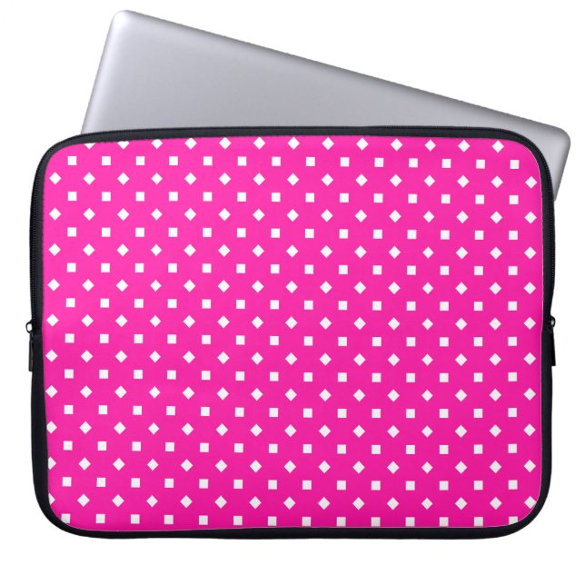 Söt kandy Rosa och White Laptop sleeve (Framsidan)