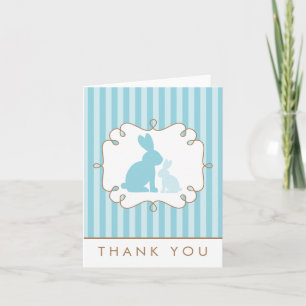 Söt kanin Baby Shower-Tack Tack Kort