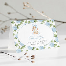 Söt Kanin, Blå Slinga, Blå Blommor, Bebis Shower