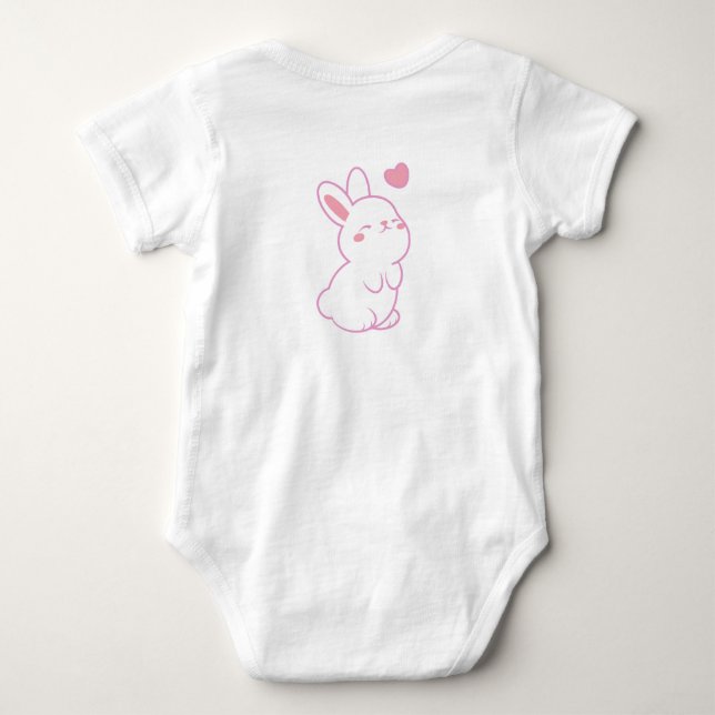 Söt kanin-bodys t shirt (Baksida)