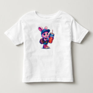 Söt kanin-bubbel-te Bubbel-te T-shirt för småbarn