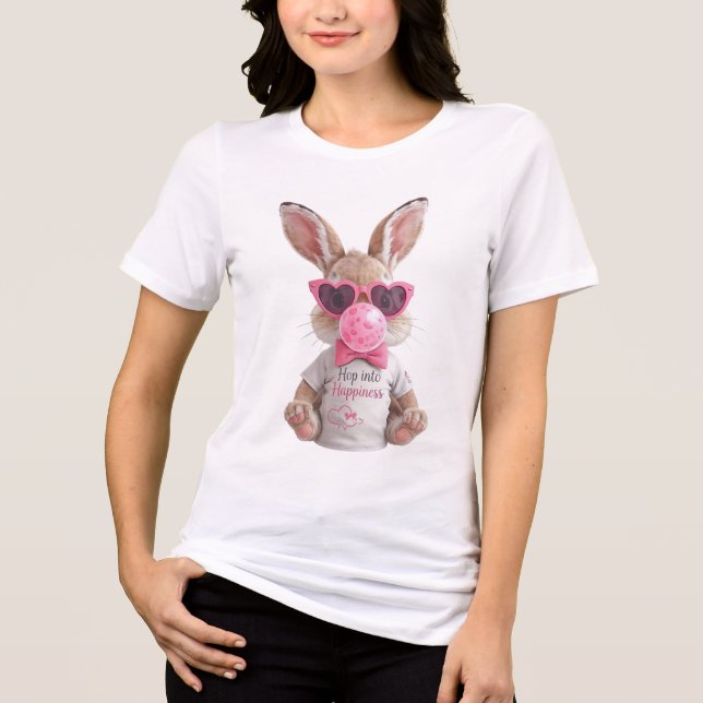 Söt Kanin Bubblegum T-Shirt (Framsida)
