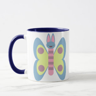 Söt Kanin Fjäril Hybrid Kawaii Mugg