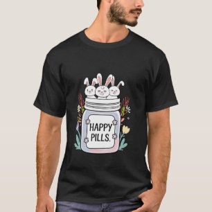 Söt kanin Glada piller Medicin Kanin Mamma Påsk T Shirt