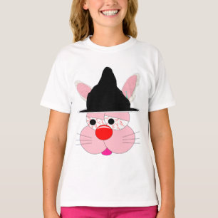 Söt kanin häxa Halloween - Tecknad Grafisk T-Shirt