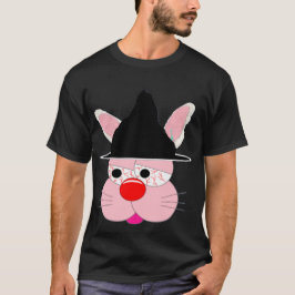 Söt kanin häxa Halloween - Tecknad Grafisk T-Shirt