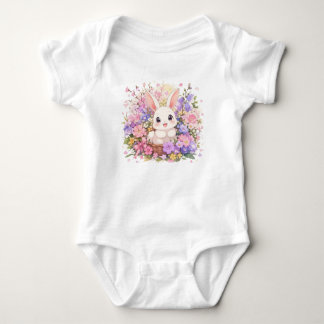 Söt kanin kanin baby bodysuit t shirt