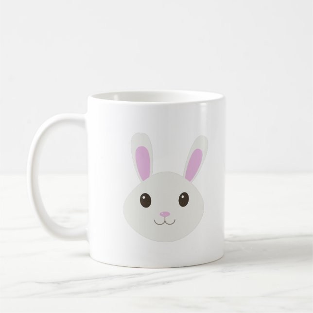 Söt kanin kanin kaffemugg (Vänster)