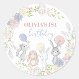 Söt kanin Kuvert Tätar sticker etiketter