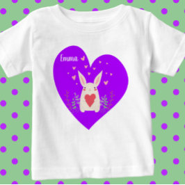 Söt kanin med hjärtan T-Shirt