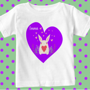 Söt kanin med hjärtan T-Shirt