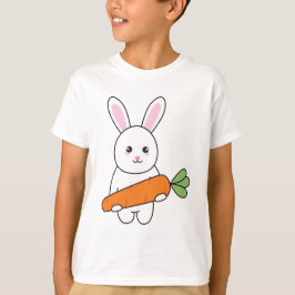 Söt kanin med morot T-Shirt