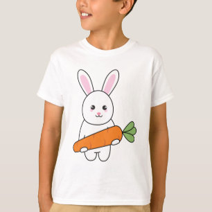 Söt kanin med morot T-Shirt