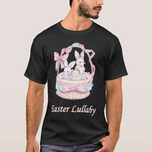 Söt kanin påsk vaggvisa påsk t shirt (Framsida)