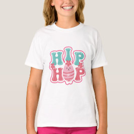 Söt kanin påskäggsjakt hip hop glad påsk  t shirt