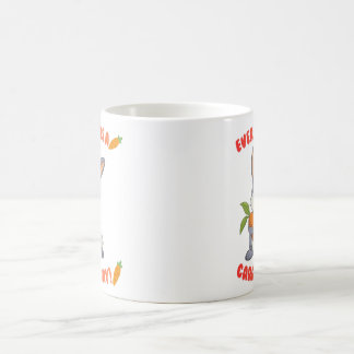 Söt kanin personlig mugg - Anpassat namn kaffe