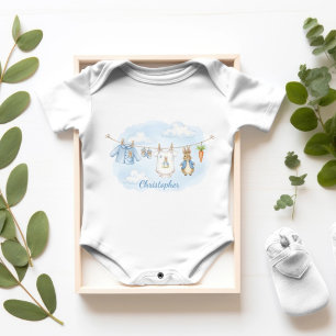 Söt kanin pojke klädstreck t shirt