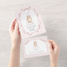 Söt kanin, rosa band, rosa ränder, Första födelsed