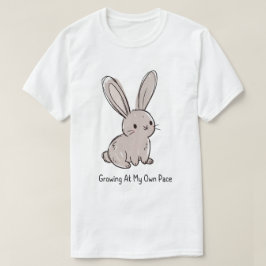 Söt kanin som växer i sin egen takt t shirt