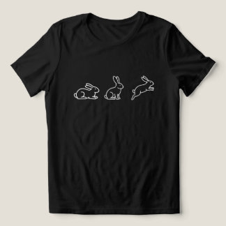 Söt kanin t-shirt, minimalistisk kanin skjorta, ka t shirt
