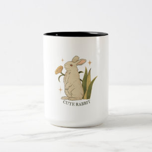 söt kanin Två-Tonad mugg