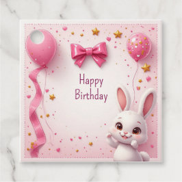 Söt kaninbaby födelsedag 🐰 gåvor etiketter