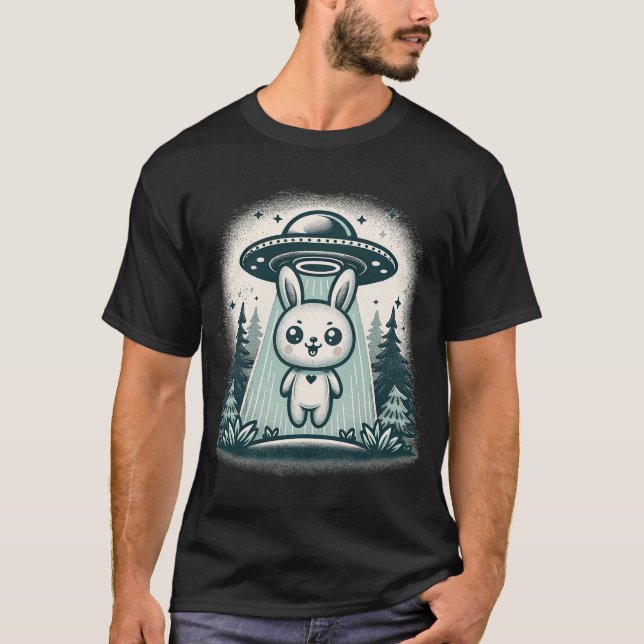 Söt Kaninbortföring T Shirt (Framsida)