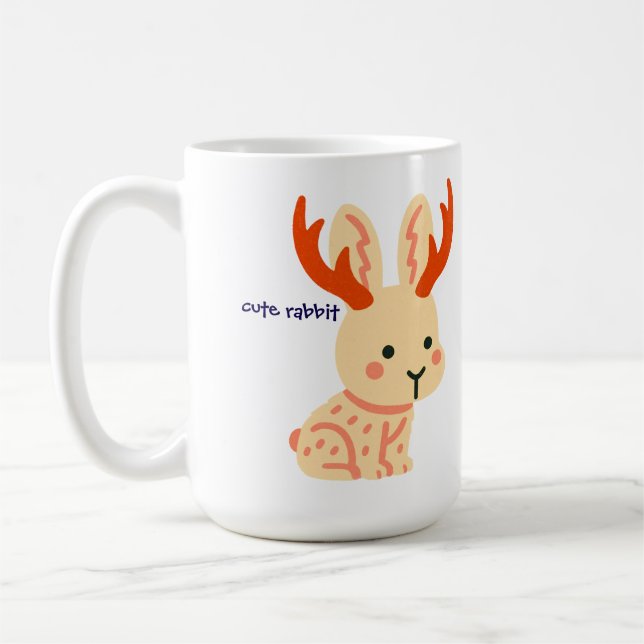 Söt kaninmugg kaffemugg (Vänster)