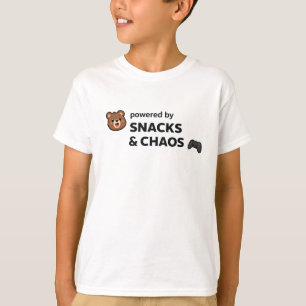 Söt Kaos Grafisk T-Shirt – Tecknad Björn Bakre Try