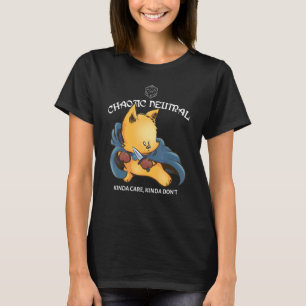 Söt Kaotisk Neutral Brädspels- Dungeon Dragon T Shirt