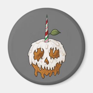 Söt karamelläpple Skullmagnet Magnet