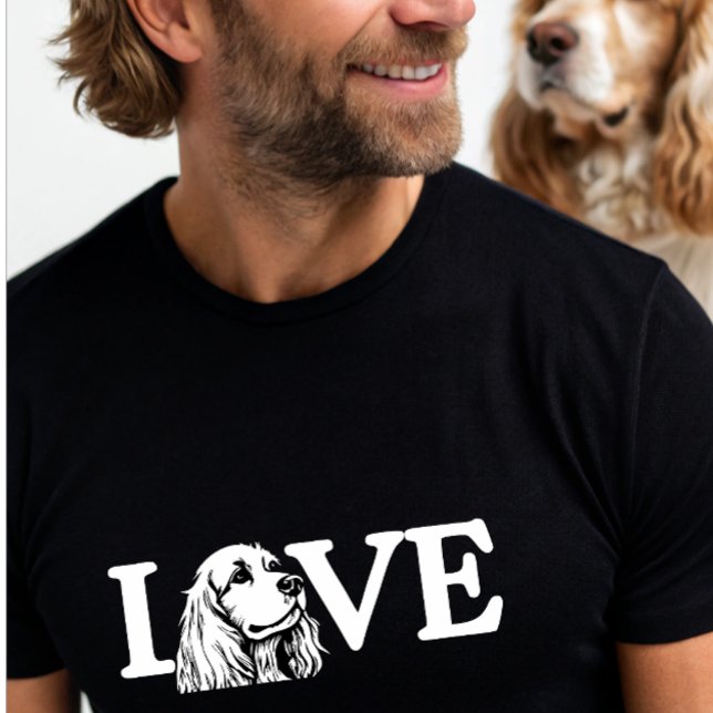 Söt Kärlek Cocker Spanska hund T Shirt (Skapare uppladdad)