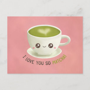 Söt kärlek du matcha pun valentin postkort helg vykort