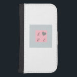 Söt Kärlek Mönster Gift för hennes romska utformni Galaxy S4 Plånbok<br><div class="desc">Denna Söt Rosa och Grått Design visar Kärlek i Ord med lite hjärta. Galaxy Wallet är en underbar gåva till henne. Gå in i sommaren med den här roligten och det här modesta telefonfodralet! Det här telefonfodralet är perfektens tillbehör för att lägga till en bit pizzazz i ditt utseende. Det...</div>