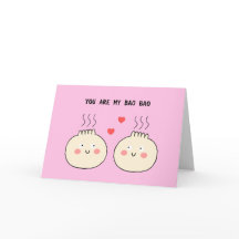 Söt Kärleksfull Kinesisk Bao Bun-par Punsjälv Kärl