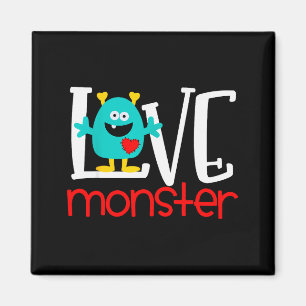 Söt kärleksmonster valentin magnet