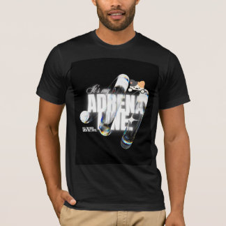 Söt katt & Adrenalin-design t-shirt