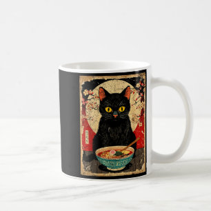 Söt Katt Äter Ramen Nudlar Roligt Anime Present G Kaffemugg